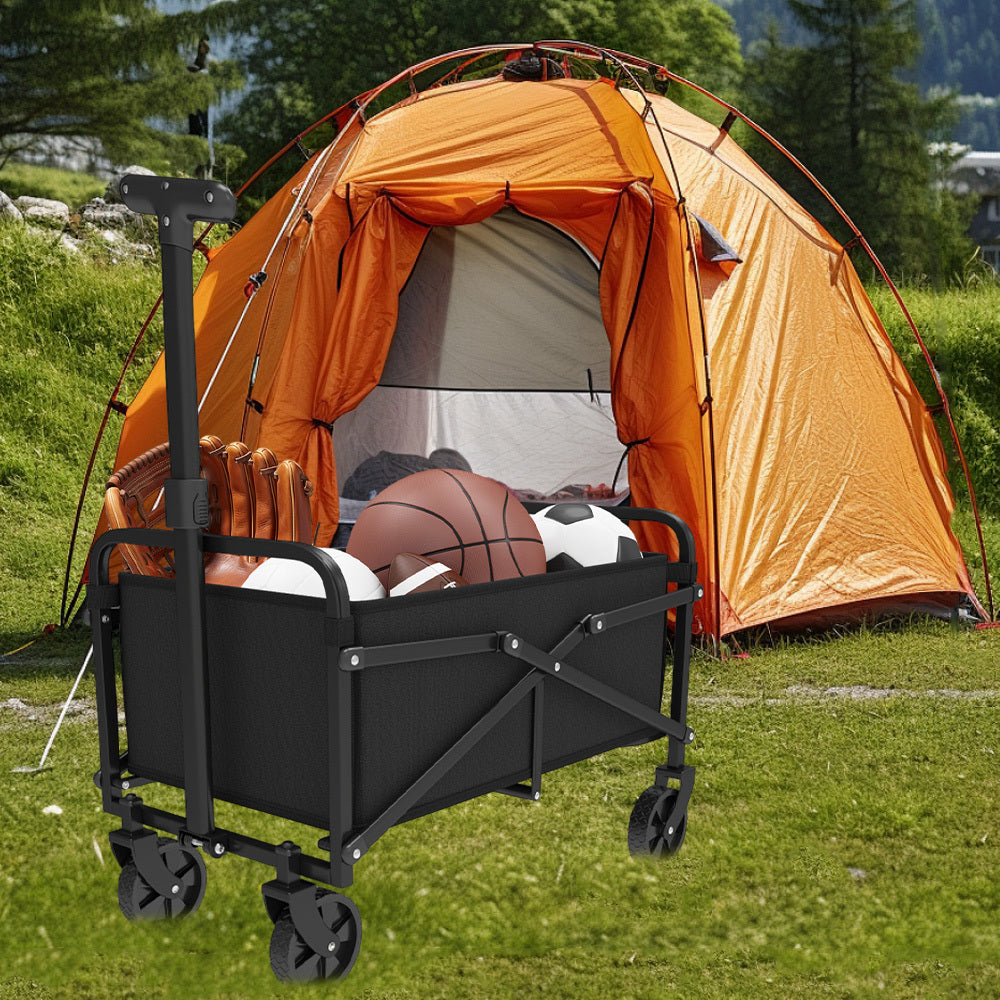 Heavy Duty Folding Camping Shopping Cart, Large Capacity
