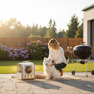 Winter Warm Cat Backpack for Small Pets - Portable Foldable Pet Carrier