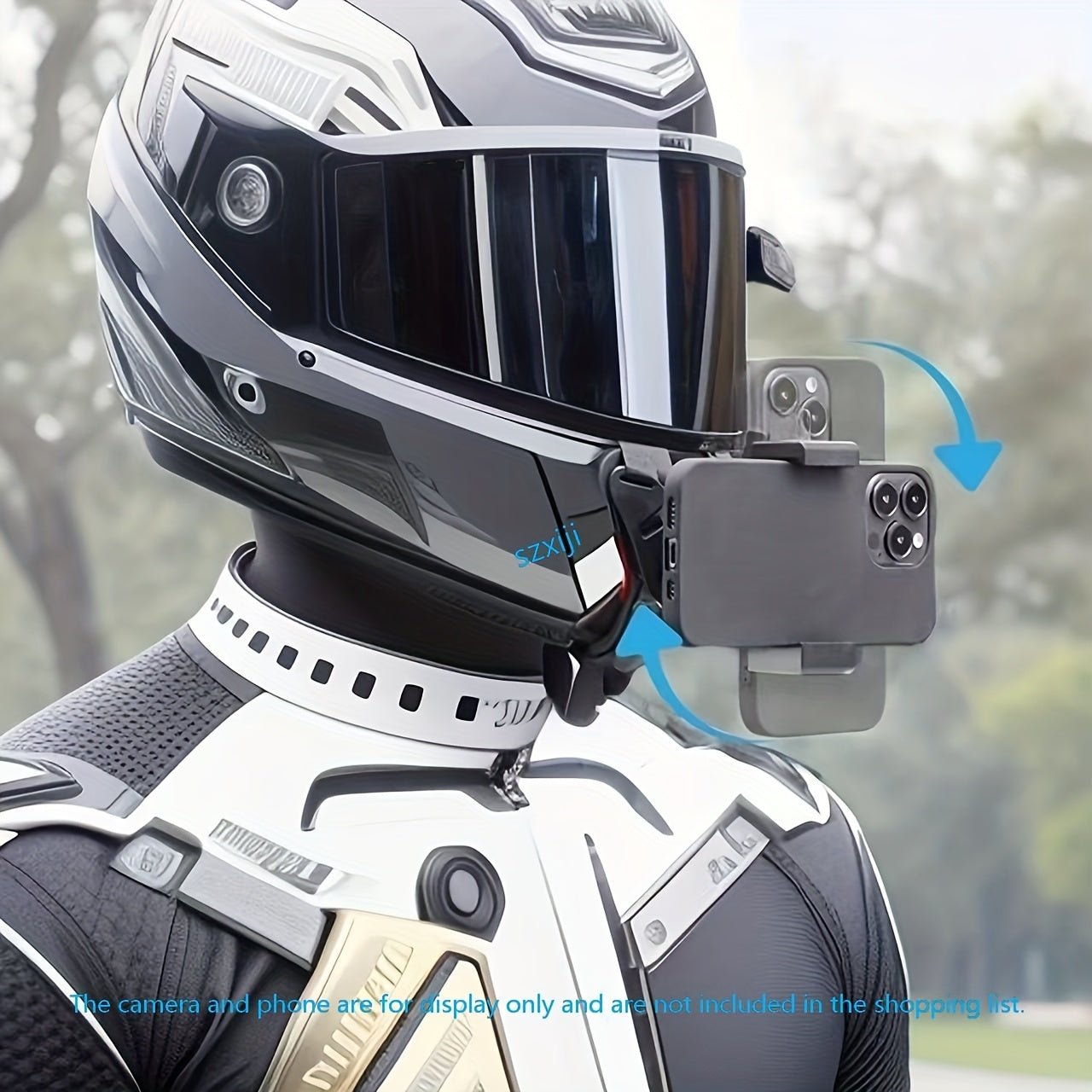 Adjustable Universal Phone Mount kit, Phone Holder for Hiking, driving, Dirt Biking, Kayaking, Fishing, Skateboarding