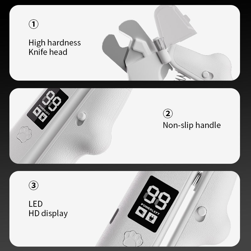 1 Pack VRAINITO Cat &amp; Dog Nail Clipper with Digital LCD Display