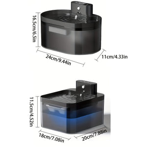 74oz/2.2L Wireless Cat Dispenser: Pet water dispenser