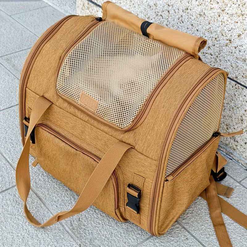 Backpacks for Transporting Cats, Expandable Design with Breathable Mesh
