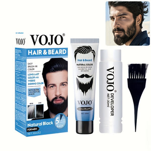 Men's Beard Easy-to-dye Hair Cream.