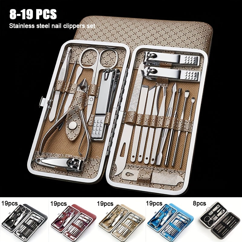 Beauty Tools Grooming Set with Portable Case - for Household And Travel