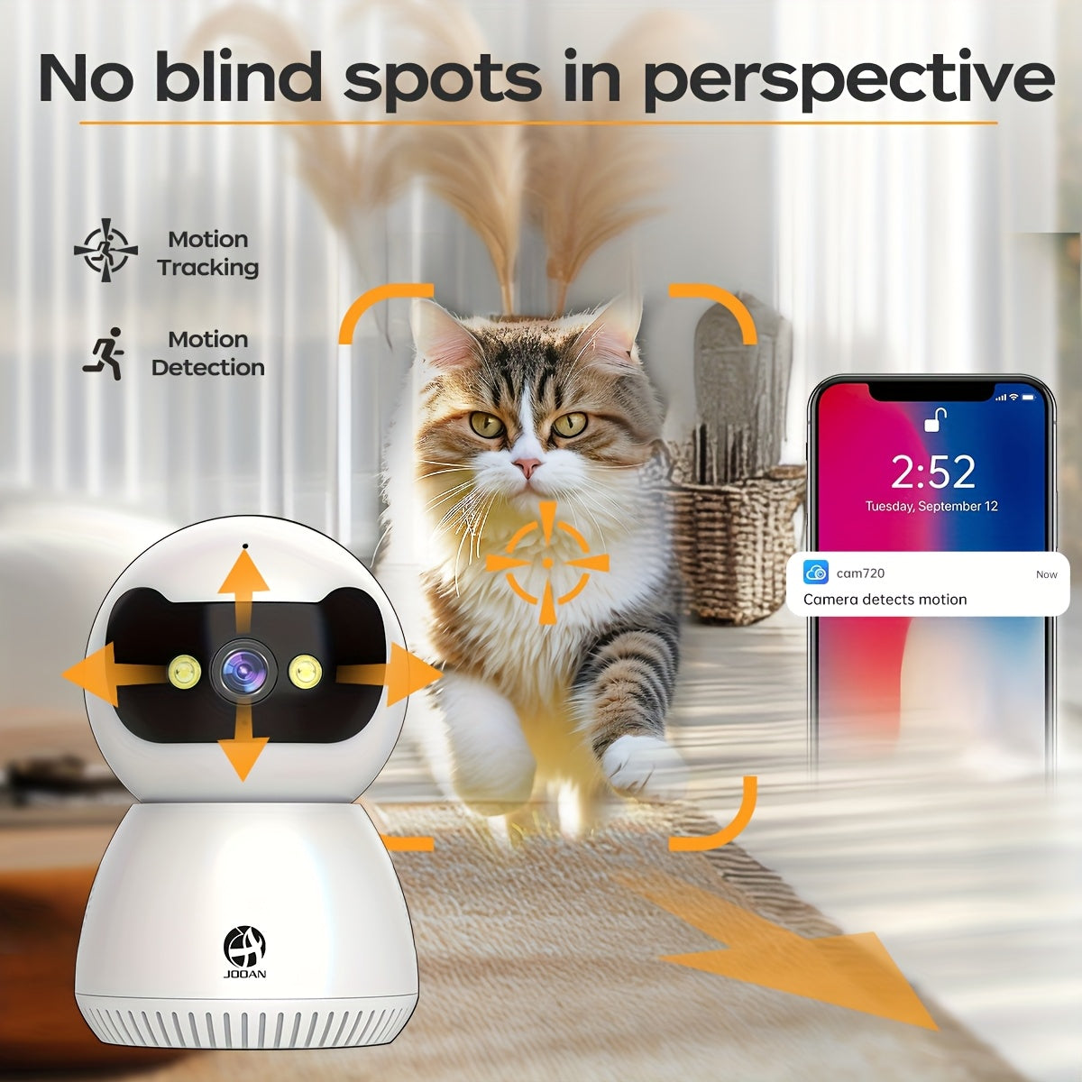 1080P Full HD Security Camera with Full-Color Night Vision, Two-Way Audio, Motion Detection, and Tracking Recording