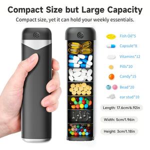 Organizer for, Vitamins, Jewelry, Earrings Multi-Grid Plastic Box