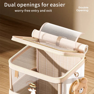 2025 New Dual-Opening Cat Carrier with Trolley | Suitable for Cats up to 25 lbs and Dogs up to 10 lbs