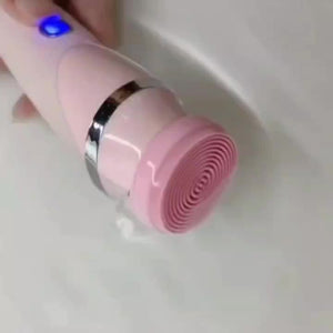 4-in-1 Electric Facial Cleansing Brush with Interchangeable Heads