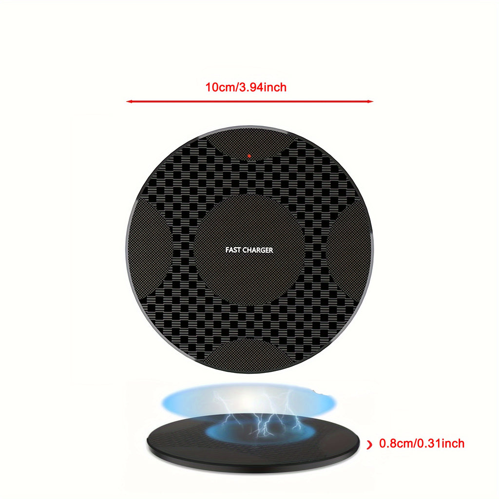 10W Fast Wireless Charger, Compatible with iPhone & Samsung devices