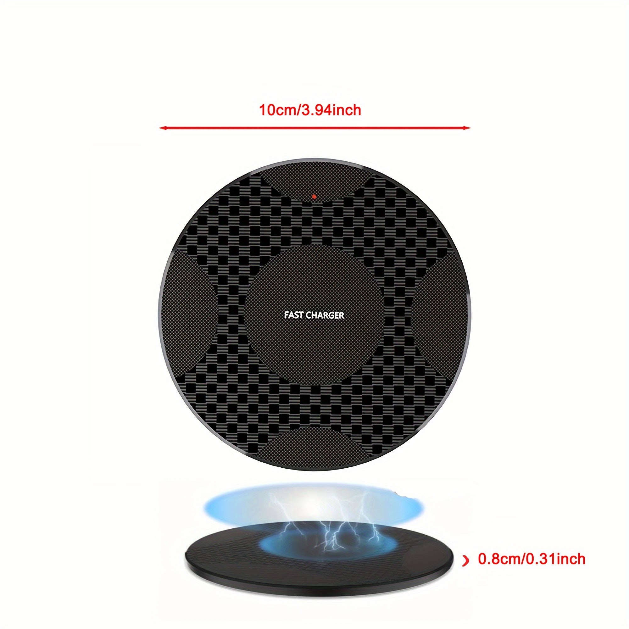 10W Fast Wireless Charger, Compatible with iPhone & Samsung devices