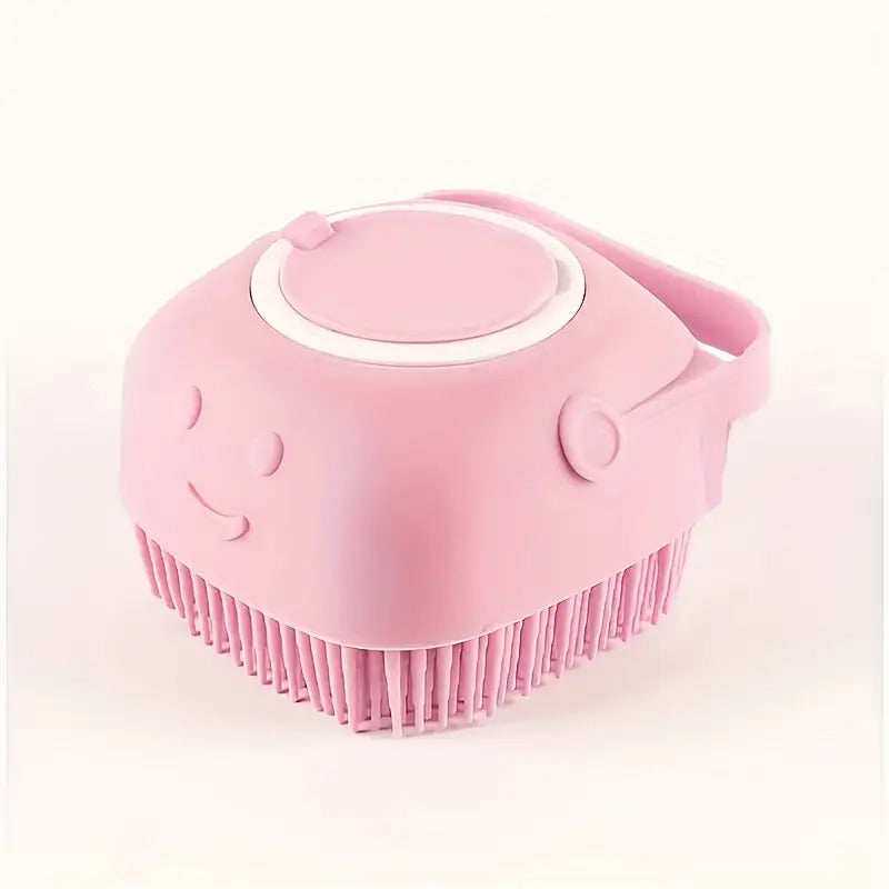 1pc Pet Grooming System with Built-in Storage - Dog and Cat Shower Brush