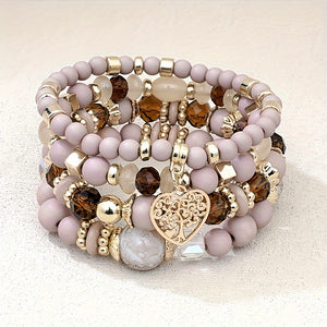 Bohemian Style Beaded Bracelet Set