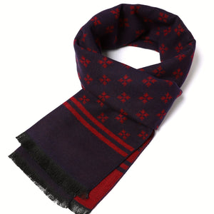 Winter New Diamond Patterned Men's Scarf