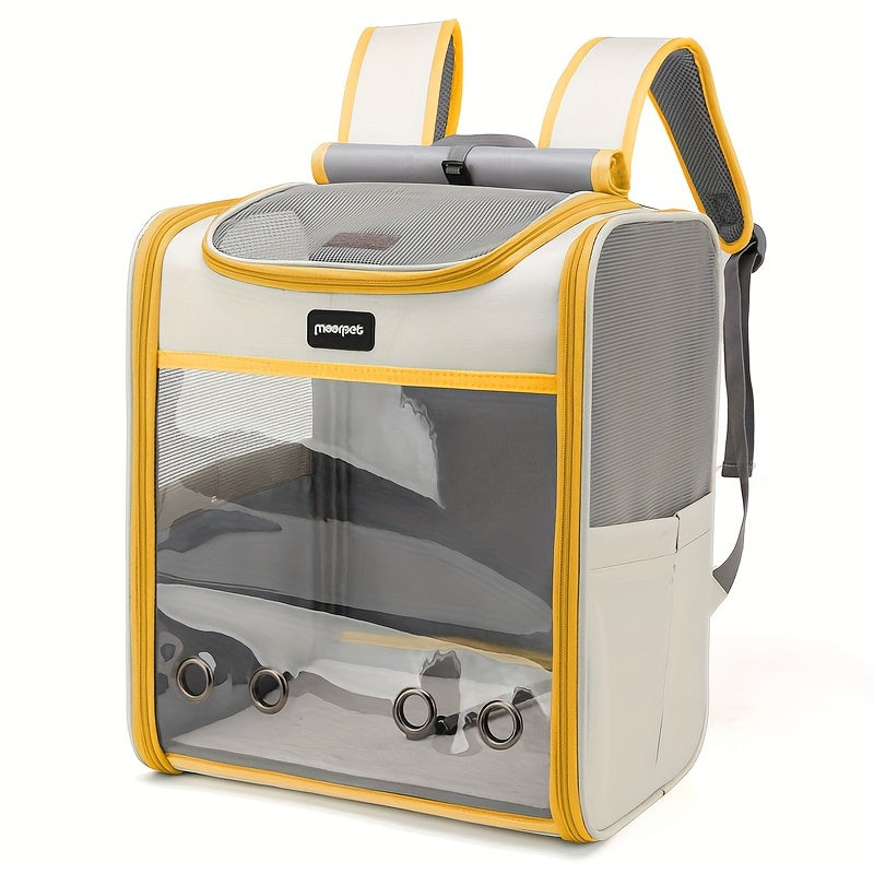 1pc Portable Pet Carrier, Lightweight And Foldable, Stylish And Breathable