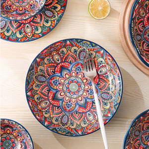 1/2/4pcs | 8" Colorful Ceramic Plates