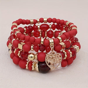 Bohemian Style Beaded Bracelet Set