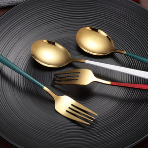 4pcs Stainless Steel Cutlery Set with Portable Cutlery Box