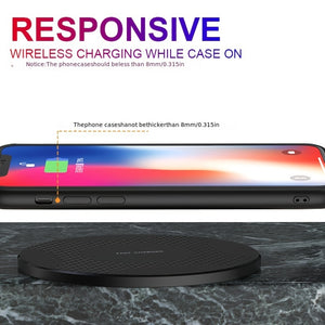 10W Fast Wireless Charger, Compatible with iPhone & Samsung