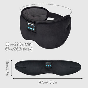 Wireless Music Sleep Mask with Built-in Speaker - Perfect for Travel