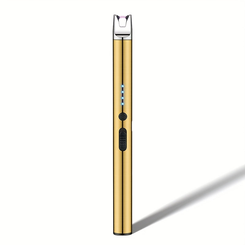 USB Rechargeable Arc Lighter, Compact Kitchen Tool with Flameless Plasma Windproof Design