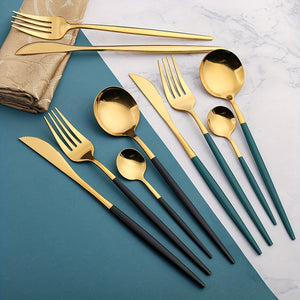 16pcs Stainless Steel Thin Portuguese Cutlery Set
