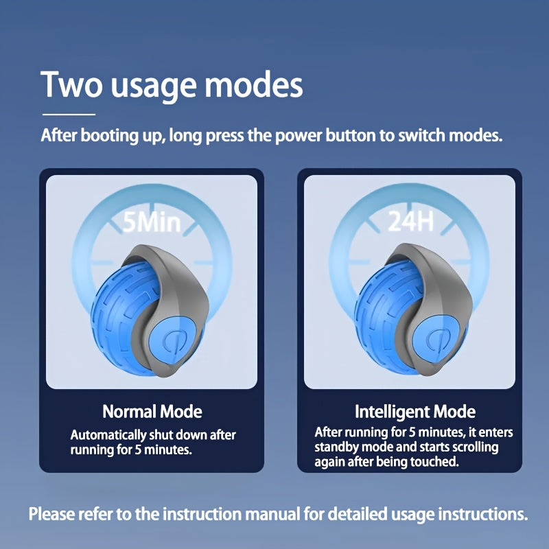 Automatic Moving Cat Toy Ball - Interactive Rolling Ball for Indoor Activities of Dogs and Cats