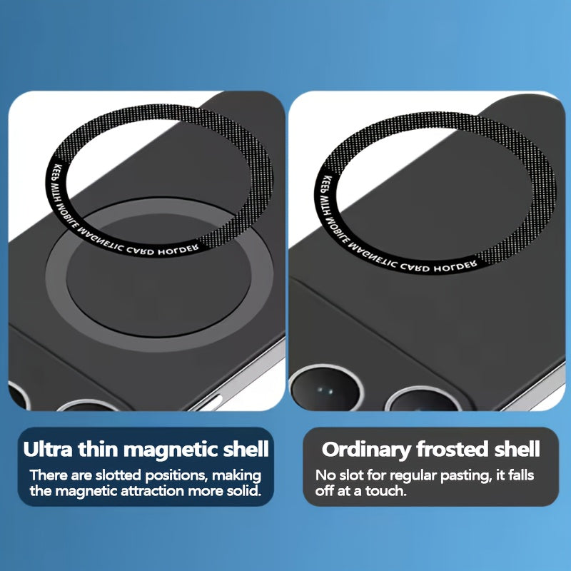 Case Designed for iPhone Series Featuring a Magnetic Frameless Hard PC Construction