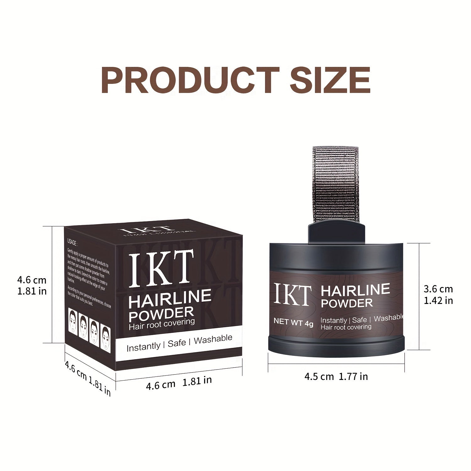 Hairline Concealer Powder - Instant Coverage, Natural Finish