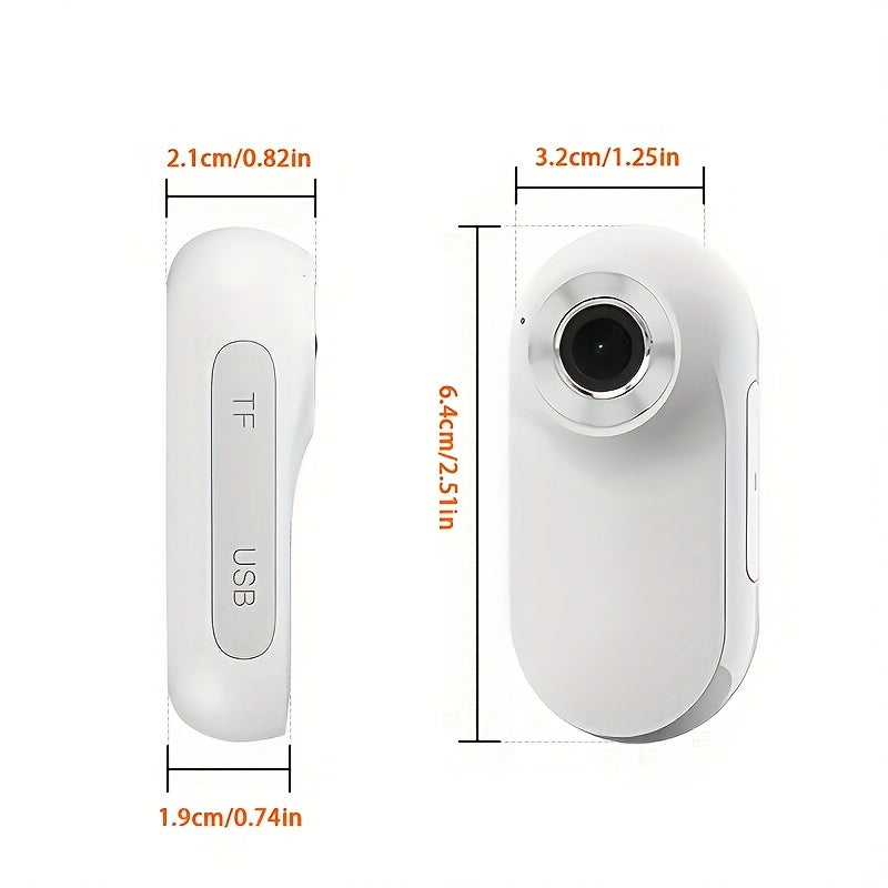 1080P Pet Camera with Display - First-Person View, Long-Lasting 350mAh Rechargeable Battery