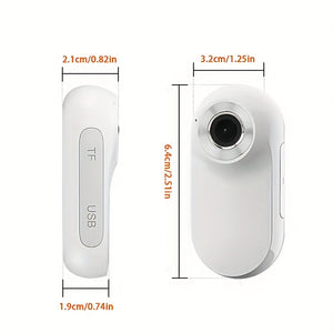 1080P Pet Camera with Display - Long-Lasting 350mAh Rechargeable Battery