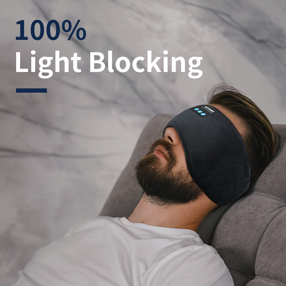 Wireless Music Sleep Mask with Built-in Speaker - Perfect for Travel