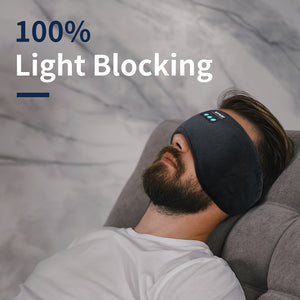 Wireless Music Sleep Mask with Built-in Speaker - Perfect for Travel