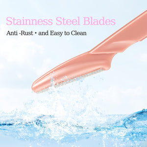 12-Piece Stainless Steel Trimmer Razor with Protective Case, for Men and Women