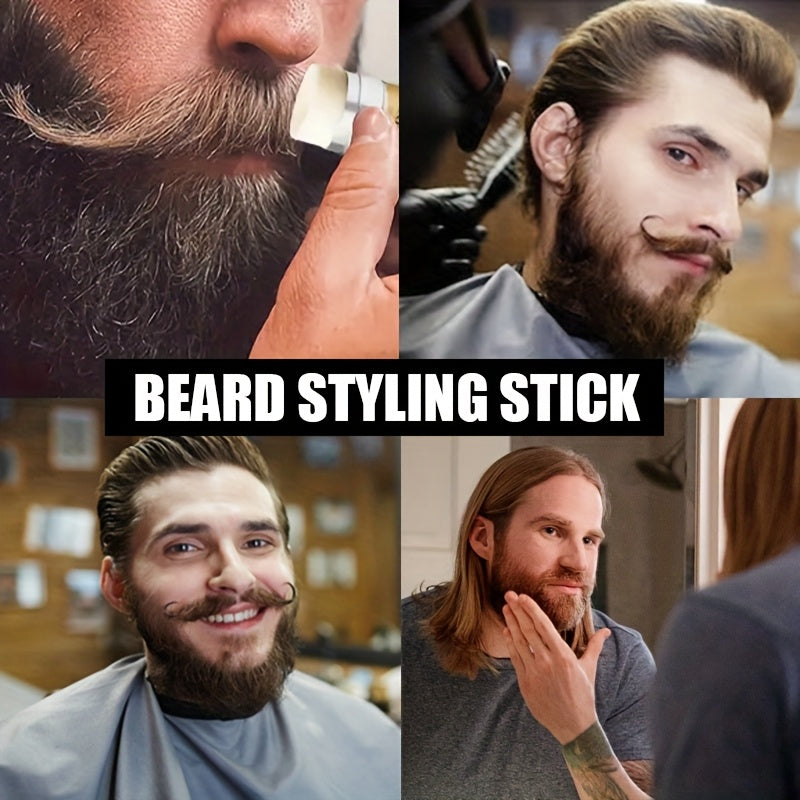 75G Sandalwood Beard Wax Stick, with a Subtle Fragrance. Allowing Beard Care Anytime And Anywhere.