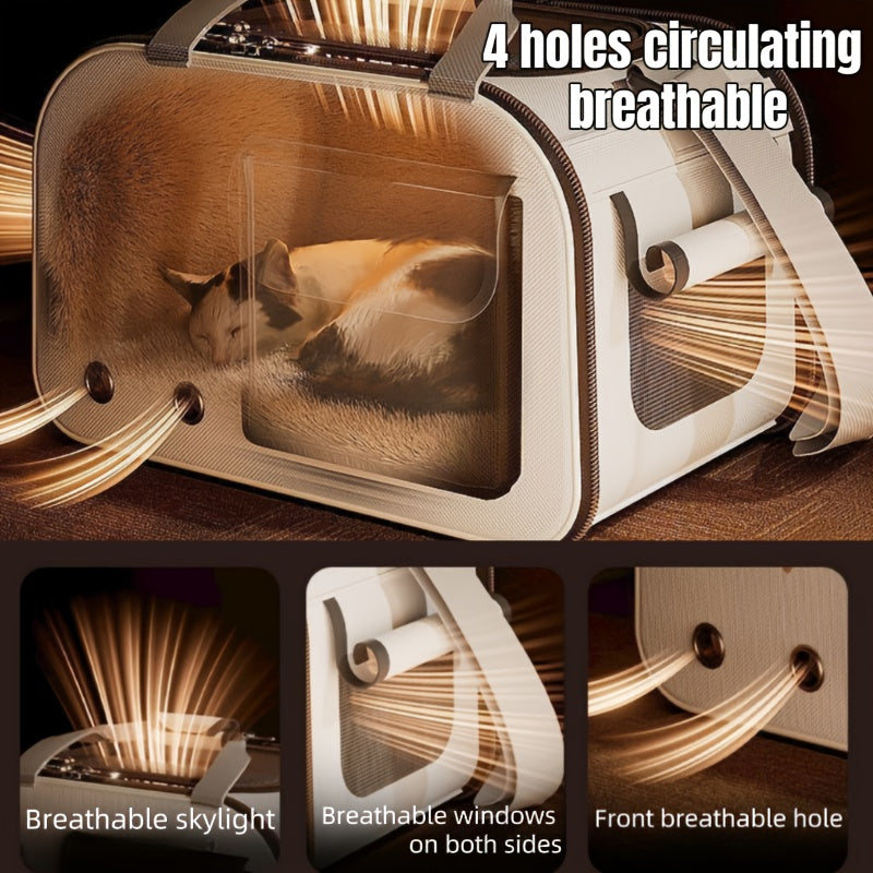 2-Style Foldable Cat Tote Bag