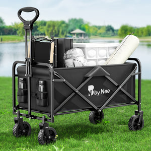 Versatile Collapsible Shopping Cart with Adjustable Height And 360° Non-Slip Wheels