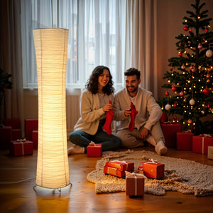 Elegant Warm-Light Floor Lamp with Remote