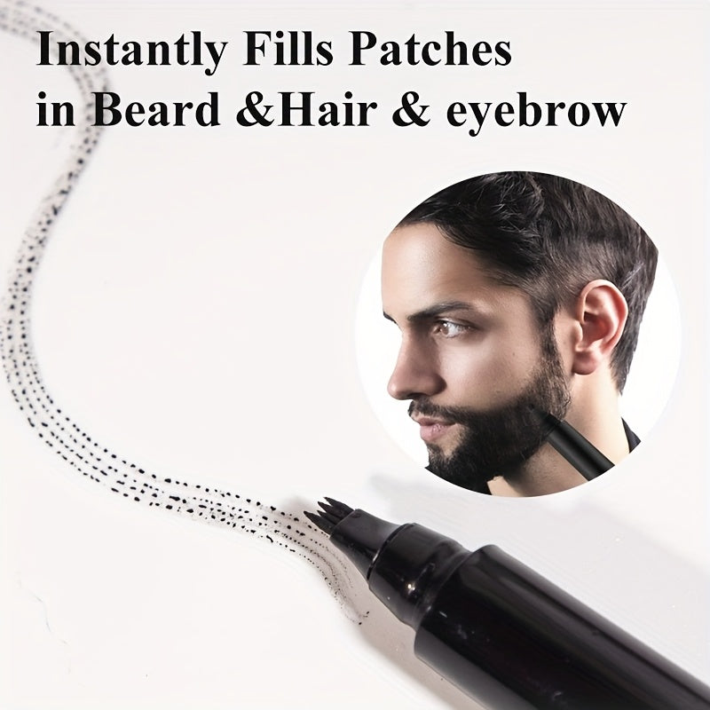 4/8 Pack Men's Beard Filling Pens, Long-Lasting Beard Pen Set with Brush