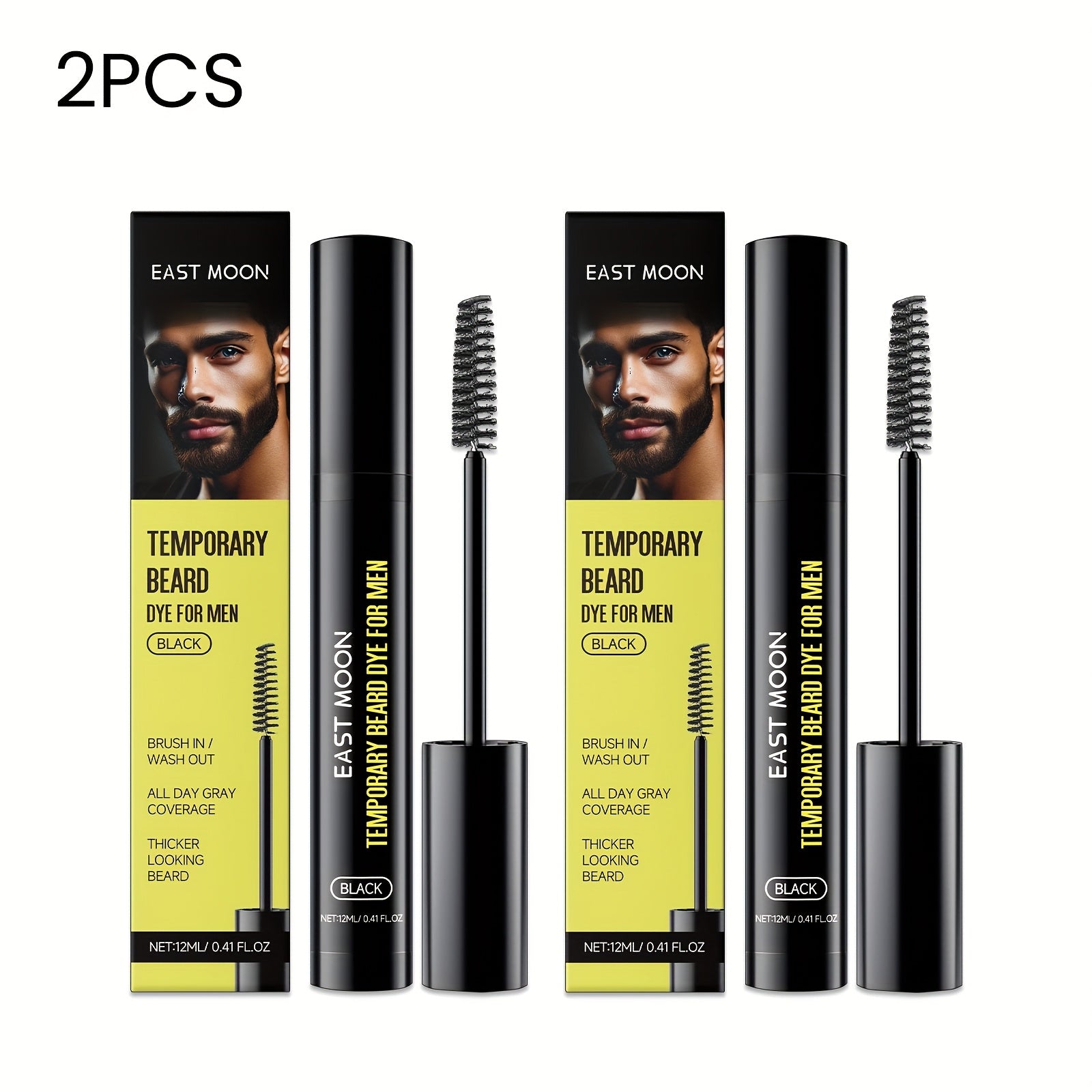 Black Dye for Men's Beards And Eyebrows