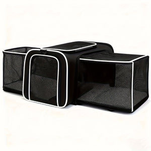 Portable Expandable Pet Carrier For Cats And Small Dogs