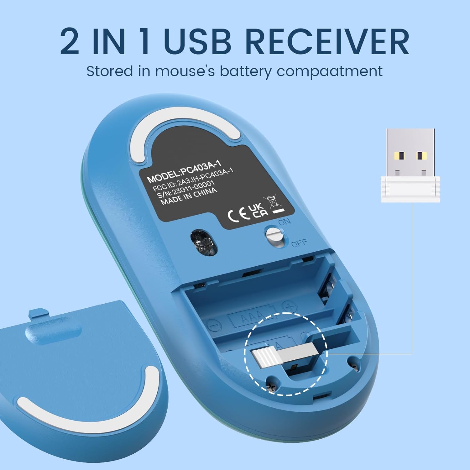 Wireless Keyboard and Mouse Combo - Full-Sized Colorful Typewriter Keyboard with Round Keycaps, 2.4G Cute Mouse