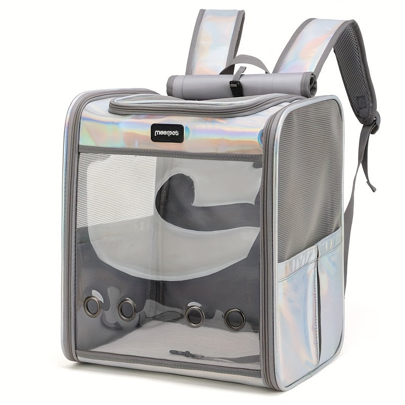 1pc Portable Pet Carrier, Lightweight And Foldable, Stylish And Breathable