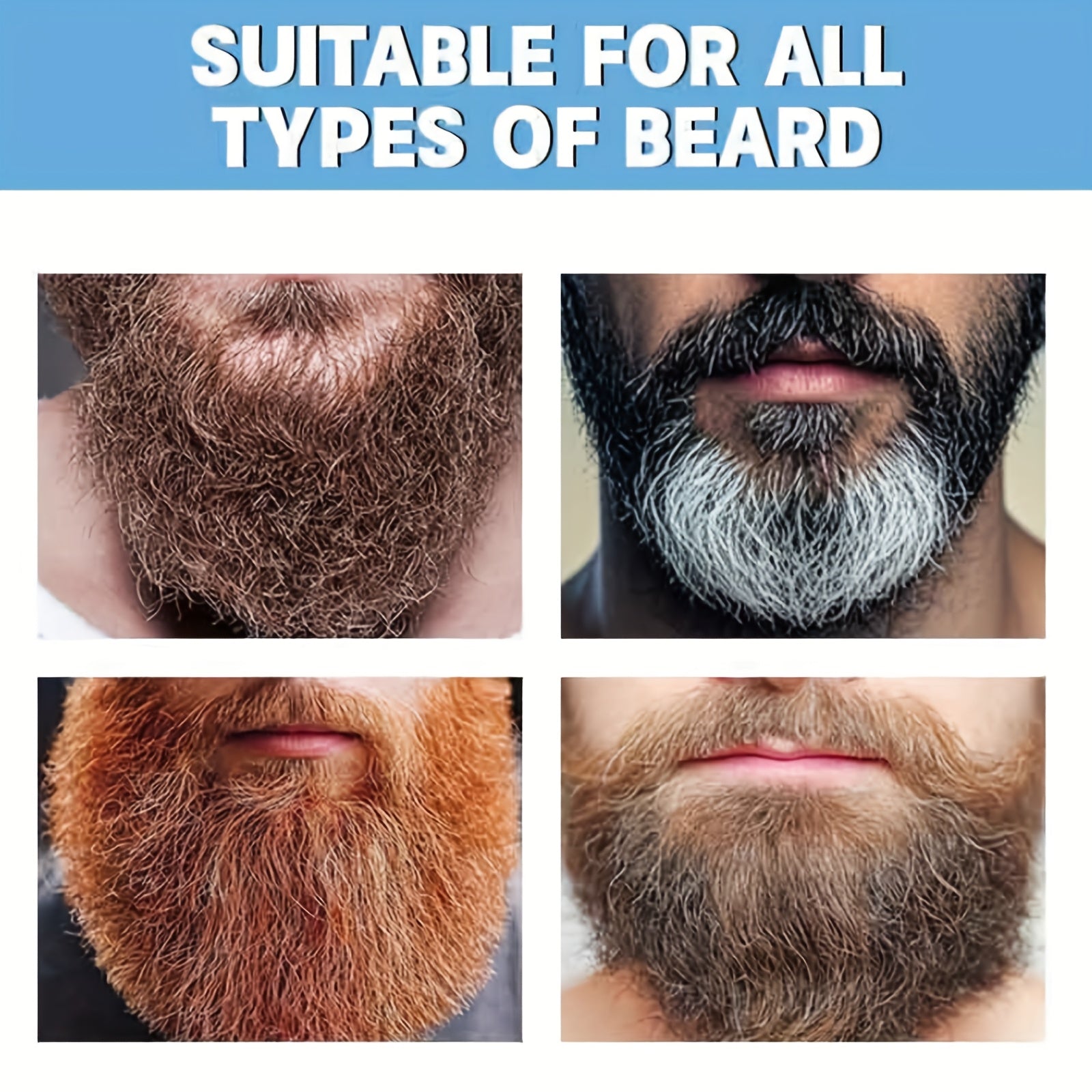 Hair Dye for Men's Beards - Mild Formula, Easy to Use