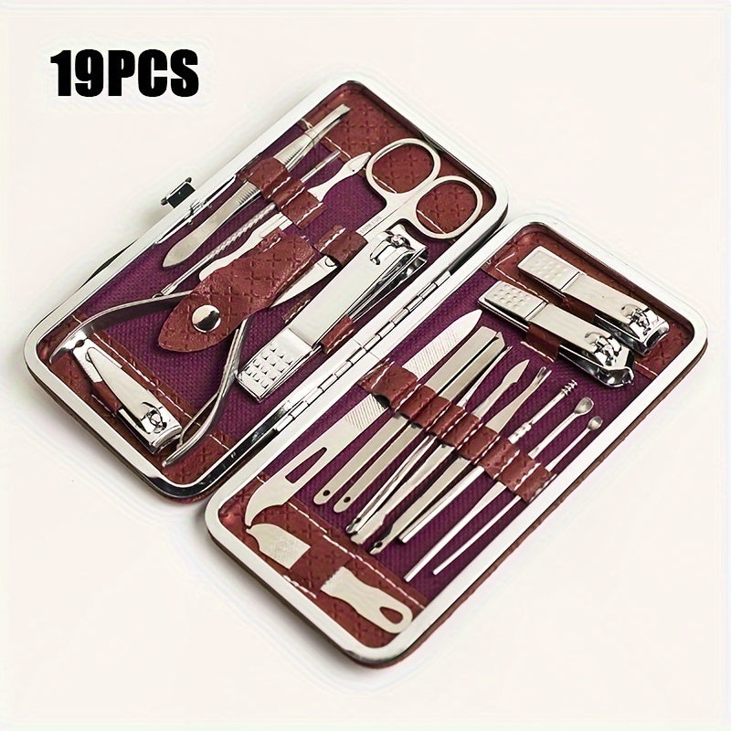 Beauty Tools Grooming Set with Portable Case - for Household And Travel