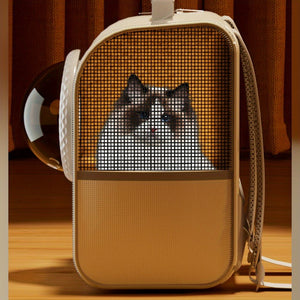 Winter Warm Cat Backpack for Small Pets - Portable Foldable Pet Carrier