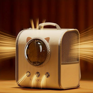 Winter Warm Cat Backpack for Small Pets - Portable Foldable Pet Carrier