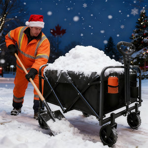 Heavy Duty Folding Camping Shopping Cart, Large Capacity