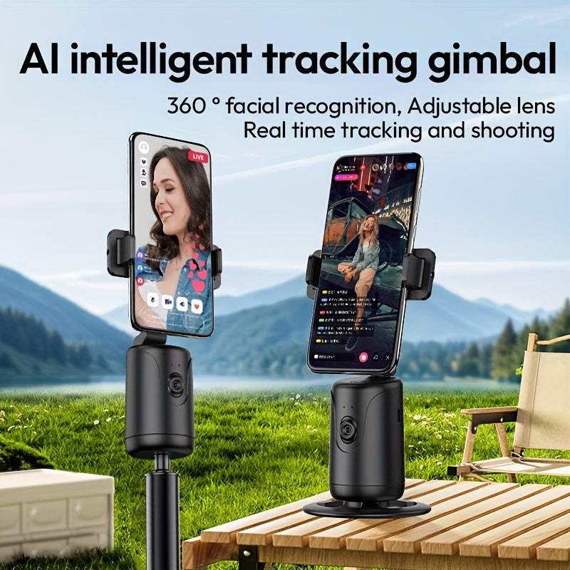 Magic Intelligent - Mobile Cloud Stabilizer, Full Automatic AI Tracking, Live Streaming Desktop Phone Holder