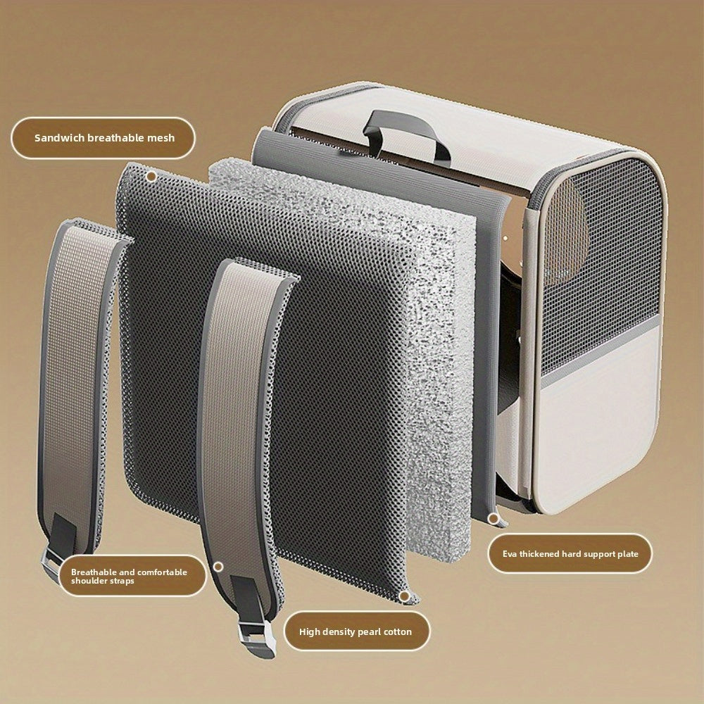 Winter Warm Cat Backpack for Small Pets - Portable Foldable Pet Carrier