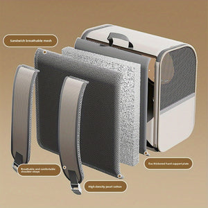 Winter Warm Cat Backpack for Small Pets - Portable Foldable Pet Carrier